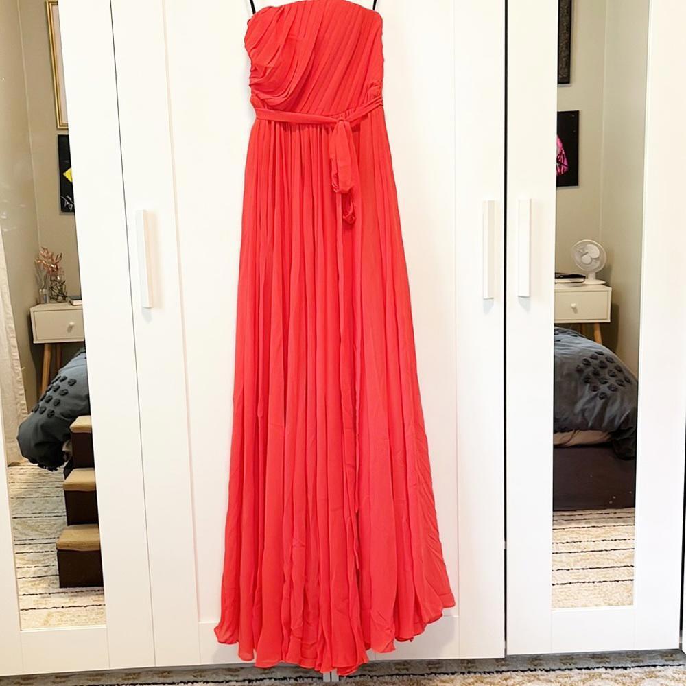 Michael Costello x REVOLVE Carrie Gown in Coral - Picture 2 of 9